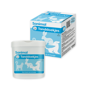 Sanimal Tanddoekjes voor hond, kat en konijn - Emax.nl